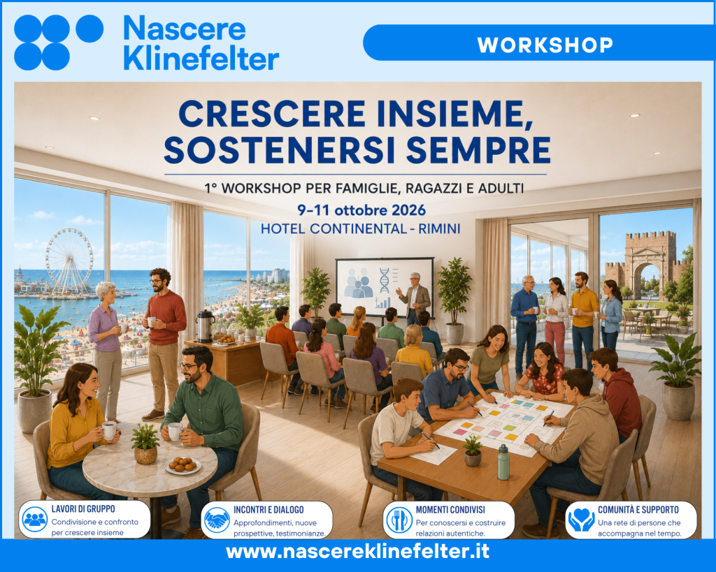 Primo workshop per Famiglie ragazzi e adulti - NASCERE KLINEFELTER - APS